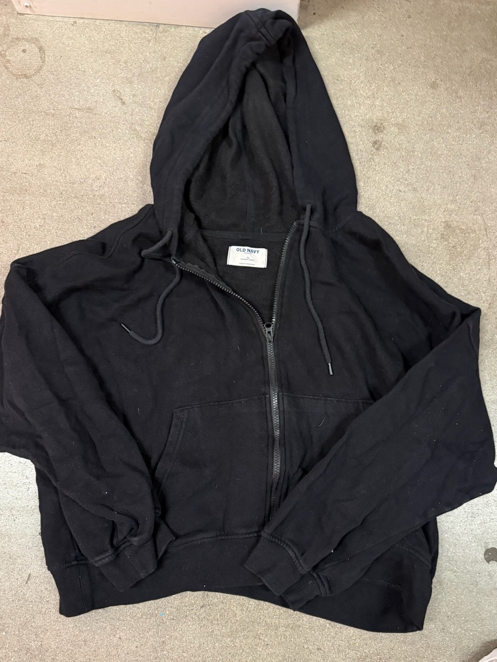 Old Navy Black Zip-Up Hoodie